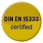 DIN EN 15333 certified